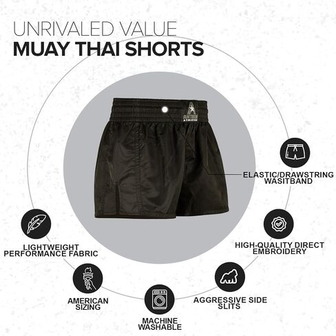 Anthem Athletics Muay Thai Shorts - Kickboxing Short Boxing Trunks for Men & Women - 50/50 Classic Infinity Resolute in Saudi Arabia
