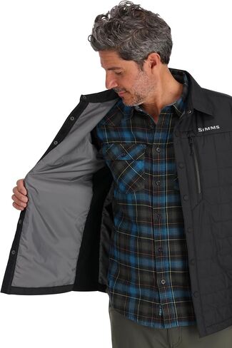 Simms Men's Fall Run Hybrid Shacket in Saudi Arabia