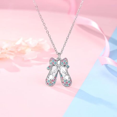Ballerina Necklace Gifts for Girls, Dance Recital Gifts for Girl Birthday Graduation Christmas Gifts, Jewelry for Girls in Saudi Arabia