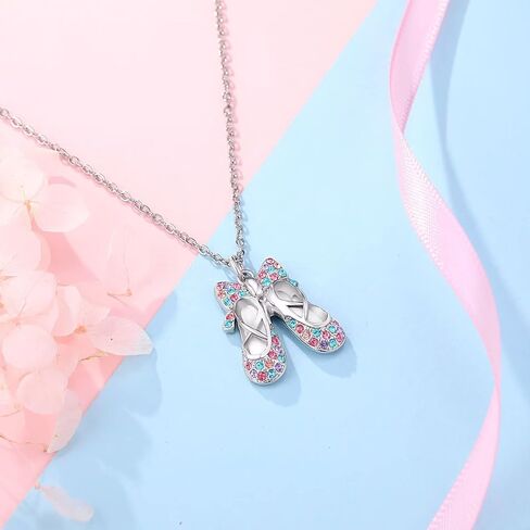 Ballerina Necklace Gifts for Girls, Dance Recital Gifts for Girl Birthday Graduation Christmas Gifts, Jewelry for Girls in Saudi Arabia