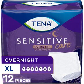 TENA Incontinence Underwear for Women, Overnight Absorbency, Intimates - Large - 14 Count (Pack of 4) (Packaging May Vary)
