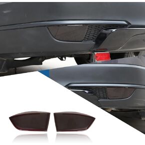 Rear Fog Light Lamp Cover Compatible with Honda Pilot 2019-2022 Smoked Black Rear Tail Foglights Lamp Frame Cover Trim Car Exterior Taillight Cover Auto Accessories