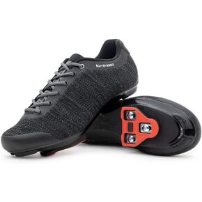 Tommaso Strada Mens Peloton Shoes with Pre-Installed Delta Cleats—Cycling Shoes for Men's—Cycling Shoes Delta Compatible—Indoor Cycling Shoes for Men—Cycling Road Bike Shoes—Spin Shoes Size US 10.5