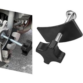 1 PC Car Disc Brake Cylinder Adjustment Wrench, Four-corner Cross-twist Handle Thickened Alloy Brake Piston Brake Cylinder Ejector Tool, Portable Installation Accessory, for Most Cars (Black)