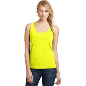 DISCONTINUED District Juniors The Concert Tank S Neon Yellow