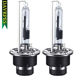D2R 35W 6000K Cold White Xenon HID Headlight Bulbs Replacement for Low Beam High Beam 85126UB 66250 85126WX Waterproof Headlight Bulb -Pack of 2PCS