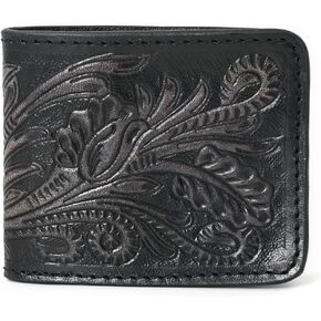 Cowhide Leather Lovesome Handtooled Hipster Wallet for Men