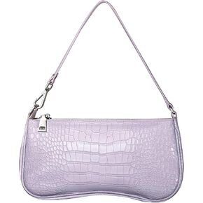 S.Leaf Retro Shoulder Bag Soft Crocodile Vegan Leather PU Handbags for Women Clutch Purse Designer Handbags for Women