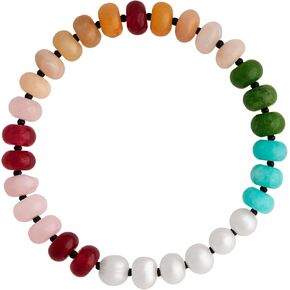 Sacina Trendy Colorful Natural crystal Stretch Bracelet, Crystal Beaded Bracelet, Boho Bracelet, Hippie Bracelet, Summer Beach Jewelry, Christmas Jewelry Gift for Women