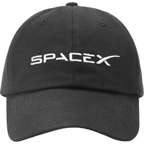 Axowr Embroidered Spacex Hat Baseball Hats for Men and Women Black
