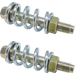 2 PCS Exhaust Bolt and Spring, Automotive Premium Grade Exhaust Spring Screw with Nut, Universal Exhaust Spring Bolt Suitable for Cars Trucks and SUVs, Car Accessories