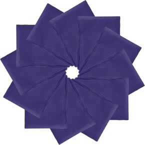 PATIKIL Large Solid Color Bandanas, Bulk Blank Head Bandannas Multifunctional Headband Scarf Neckerchief for Women and Men