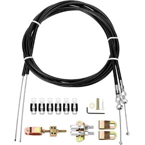 330-9371 Universal Rear Disc/Drum Emergency Parking Brake Cable Complete Kit 110" Long Cables with a 97" Long Sheath E-Brake Set Replace# 3309371