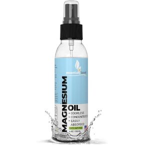 Pure Magnesium Oil Spray 8oz - Topical Magnesium Spray Extra Strength - 100% Organic Magnesium Oil - Magnesium Spray for Feet - Magnesium Body Spray - Made in USA