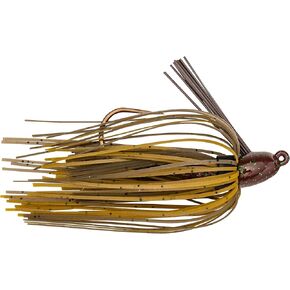 Strike King (BBJ14-46) Bitsy Bug Jig Fishing Lure, 46 - Green Pumpkin, 1/4 oz, Premium Silicone Skirts