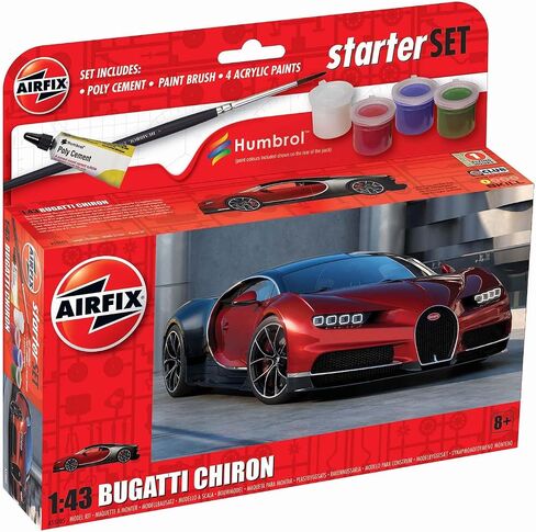 مجموعة هدايا Airfix Starter جاكوار E-Type 1:43 مجموعة نماذج بلاستيكية للسيارة الكلاسيكية A55009 in Kuwait