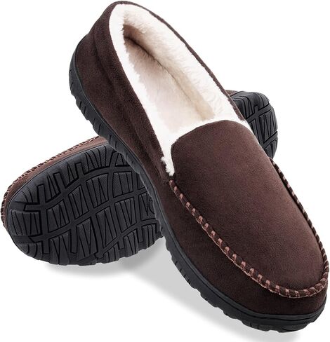 شباشب رجالية من Shoeslocker، شباشب منزلية دافئة وناعمة من الإسفنج الذكي للرجال، شباشب مريحة لغرفة النوم ومضادة للانزلاق للاستخدام الداخلي والخارجي in Kuwait