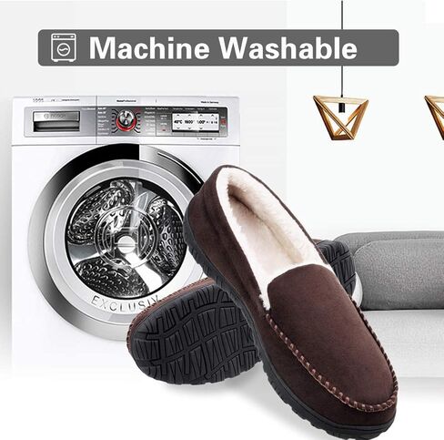 شباشب رجالية من Shoeslocker، شباشب منزلية دافئة وناعمة من الإسفنج الذكي للرجال، شباشب مريحة لغرفة النوم ومضادة للانزلاق للاستخدام الداخلي والخارجي in Kuwait