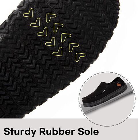 LongBay Men's Moccasin Slippers Cozy Breathable Memory Foam House Shoes for Indoor Outdoor in Kuwait