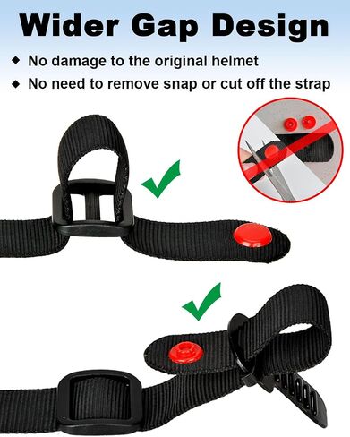 Helmet Quick Release Buckle Kit, Motorcycle Helmet Chin Strap Clip for Full Face, 3/4, Half Helmets With D-rings, Fast Release Fasteners Made by Safe Ratcheted Stainless Steel(Red) in Saudi Arabia