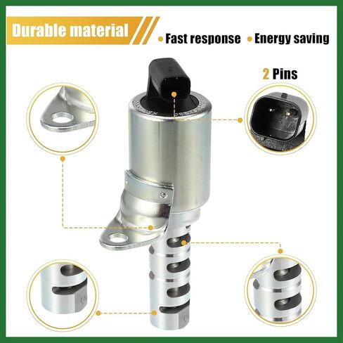 Motoforti 2pcs Variable Valve Timing Solenoid VVT for Land Rover LR2 2013-2015 Engine Camshaft Oil Control Valve No.LR024995/LR025652 Long-lasting in Saudi Arabia