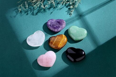 MAIBAOTA 45 mm Rose Quartz Crystal Heart Big Healing Crystals Pink Heart Love Crystal Stone Natural Reiki Gemstone Crystal Gifts for Mom Mothers Day Valentines Day Palm Worry Stones for Anxiety in Kuwait