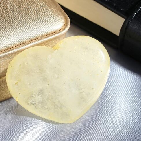 MAIBAOTA 45 mm Rose Quartz Crystal Heart Big Healing Crystals Pink Heart Love Crystal Stone Natural Reiki Gemstone Crystal Gifts for Mom Mothers Day Valentines Day Palm Worry Stones for Anxiety in Kuwait