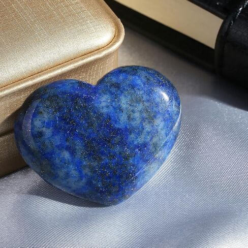 MAIBAOTA 45 mm Rose Quartz Crystal Heart Big Healing Crystals Pink Heart Love Crystal Stone Natural Reiki Gemstone Crystal Gifts for Mom Mothers Day Valentines Day Palm Worry Stones for Anxiety in Kuwait