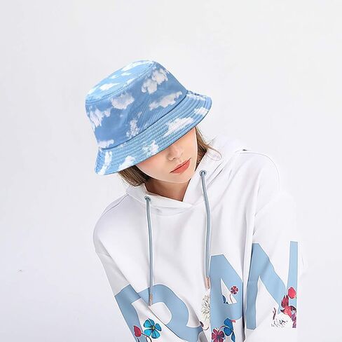 Trendy Bucket Hat Beach Sun Hat for Women Men Summer Sun Protection Fisherman Hat in Saudi Arabia