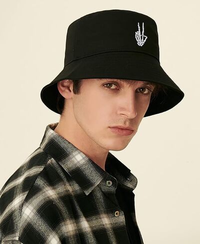 Trendy Bucket Hat Beach Sun Hat for Women Men Summer Sun Protection Fisherman Hat in Saudi Arabia