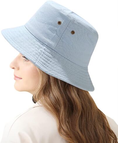 Trendy Bucket Hat Beach Sun Hat for Women Men Summer Sun Protection Fisherman Hat in Saudi Arabia