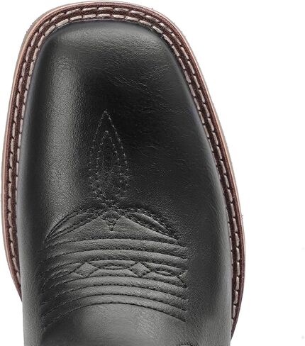 Lumeheel Cowboy Boots for Men - Western Men's Boots with Classic Embroidered, Slip on Square Toe Boots, Slip Resistant Country Boots Chunky Heel Ankle, Durable Short Boots for Spring Fall in Kuwait