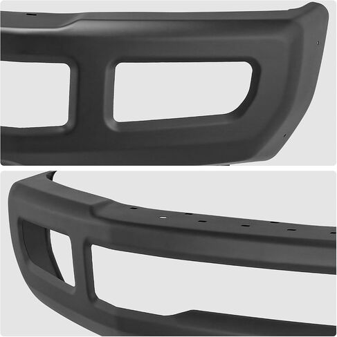 DNA MOTORING Front Bumper Compatible With Ford F250/F350 SD 2017-2019, Fits Models without Fog Lamps; With Fender Flares, FO1002439, Chrome, BUMP-F-F25017-FB-01-CH in Saudi Arabia