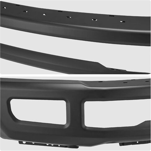 DNA MOTORING Front Bumper Compatible With Ford F250/F350 SD 2017-2019, Fits Models without Fog Lamps; With Fender Flares, FO1002439, Chrome, BUMP-F-F25017-FB-01-CH in Saudi Arabia