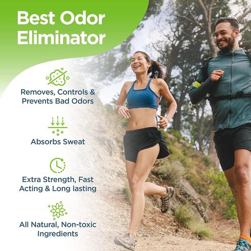 Natural Foot Powder Odor Control & Shoe Powder Deodorizer - Foot Deodorant, Shoe Deodorant, Foot Powder Odor and Sweat, Foot Odor Powder, Shoe Deodorizer Powder (Eucalyptus, 2-Pack) in Kuwait