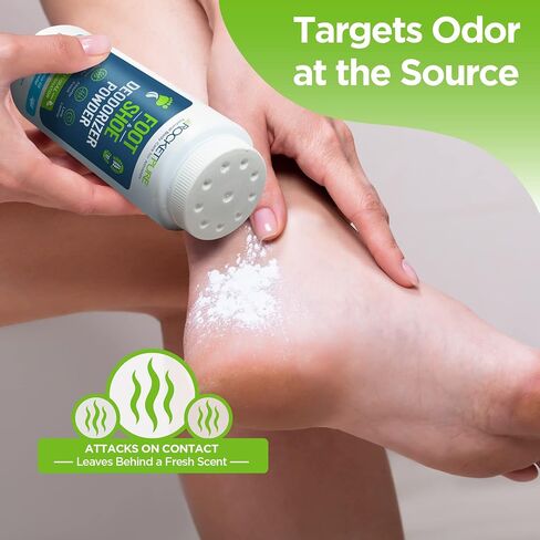 Natural Foot Powder Odor Control & Shoe Powder Deodorizer - Foot Deodorant, Shoe Deodorant, Foot Powder Odor and Sweat, Foot Odor Powder, Shoe Deodorizer Powder (Eucalyptus, 2-Pack) in Kuwait