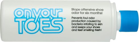 On Your Toes Foot Powder, Natural Aluminum-Free Shoe Odor Eliminator 1-Pack | Fast-acting, long-lasting, no perfume, podiatrist recommended, up to 3 pairs of shoes per bottle for kids, men & women, USA in Saudi Arabia