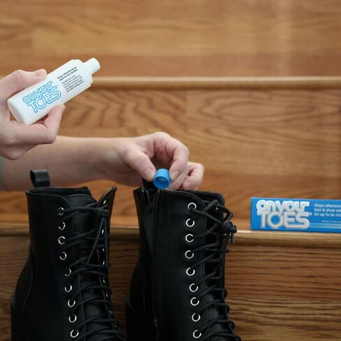 On Your Toes Foot Powder, Natural Aluminum-Free Shoe Odor Eliminator 1-Pack | Fast-acting, long-lasting, no perfume, podiatrist recommended, up to 3 pairs of shoes per bottle for kids, men & women, USA in Saudi Arabia
