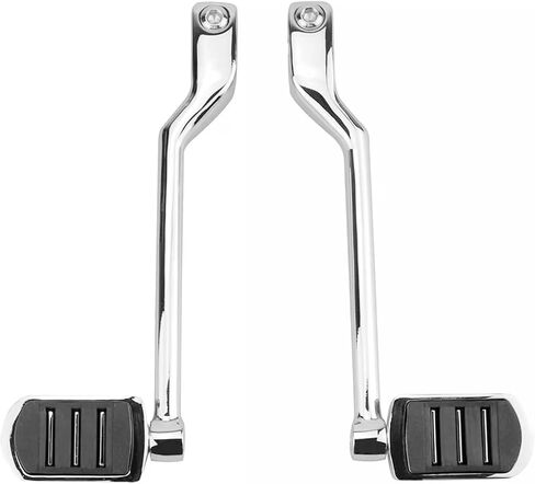 Heel Toe Shift Pegs/Front and Rear Levers/Shifter Pegs Fits for Harley Davidson Touring Softail Road King Road Glide Street Glide Electra Glide Trike Models (Chrome) in Kuwait