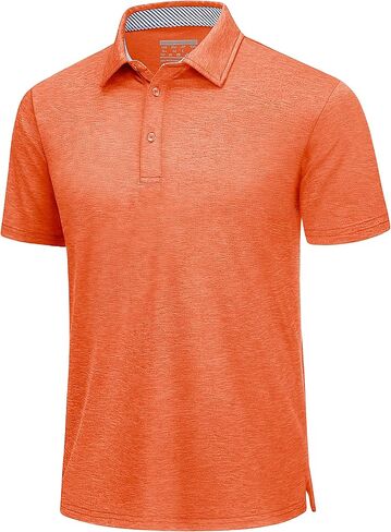 TACVASEN Men's Short Sleeve Polo Shirt Moisture Wicking Casual Business Sports Breathable Golf Shirt in Saudi Arabia