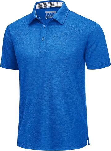 TACVASEN Men's Short Sleeve Polo Shirt Moisture Wicking Casual Business Sports Breathable Golf Shirt in Saudi Arabia