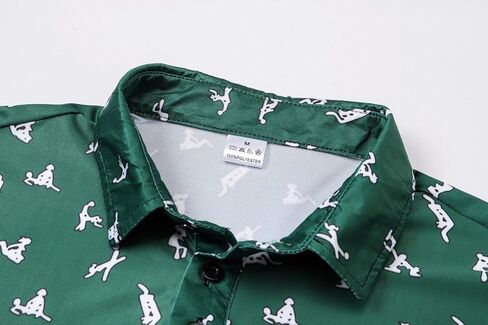MOXILYN Golf Shirts for Men Moisture Wicking Quick-Dry Print Short Sleeve Performance Golf Polos in Saudi Arabia