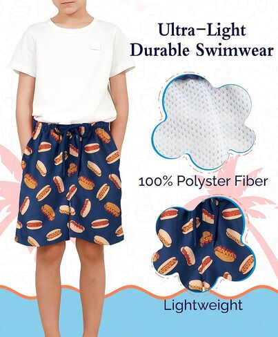 KAILUA SURF Boys Swim Trunks Boys Bathing Suit Quick Dry Boardshorts for Boys Sizes from 2T to 18/20 in Kuwait