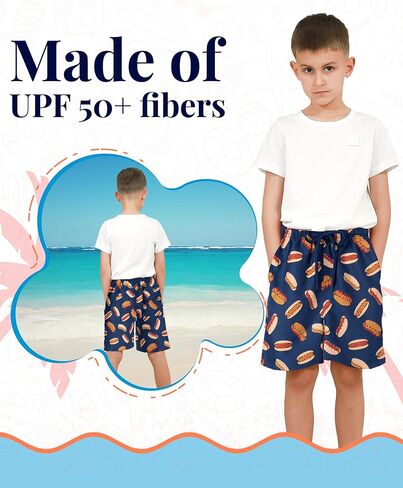 KAILUA SURF Boys Swim Trunks Boys Bathing Suit Quick Dry Boardshorts for Boys Sizes from 2T to 18/20 in Kuwait