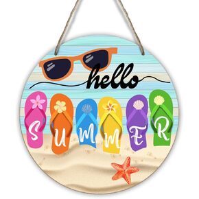 Life Is Better at the Lake Wooden Ornament Summer Decor for Front Door Sign Keepsake Hawaii Tropical Beach Decor Wooden Hanging Sign Kitchen Lake House Gifts Living Room Decor for Home Office -DH324