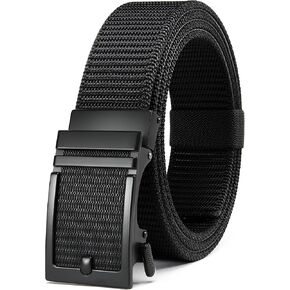 Ratchet Tactical Gun Belt for Men - 1.5" Stiff Nylon Web Work Belts Heavy Duty - Slide Buckle Fit Pants