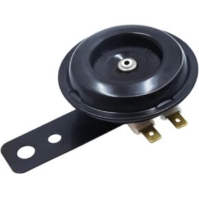 6V 1.5A 110dB Metal Electric Loud Horn Speaker Trumpet Black for Motorcycle Item Replacement