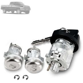 Ignition Switch Lock Cylinder & 2 Door Lock & 2 Key Fit for Dodge Ram 1500 2500 3500 97-02 Dakota Durango Viper 97-00 for Jeep Grand Cherokee 97-98 Replace # 5003845AA 56021346AB 5003893AA