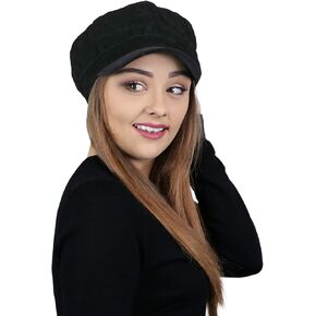 Hats Scarves & More Black Velvet Newsboy Hat Chemo Headwear Cancer Cap Cabbie Ladies Head Coverings