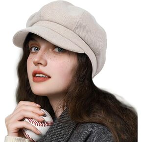Women's Newsboy Hats Fashion Vintage 8 Panels Visor Beret Cabbie Cap Ladies Paperboy Cap in Saudi Arabia